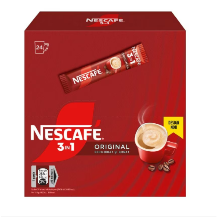 NESCAFE 3 IN 1 ORIGINAL (24 PLICURI)