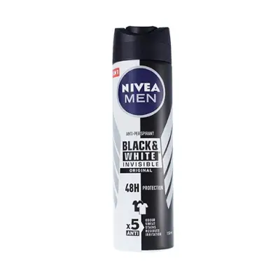 NIVEA DEODORANT 150ML BLACK & WHITE INVISIBLE