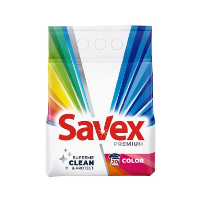 SAVEX DETERGENT AUTOMAT PUDRĂ 2KG.COLOR