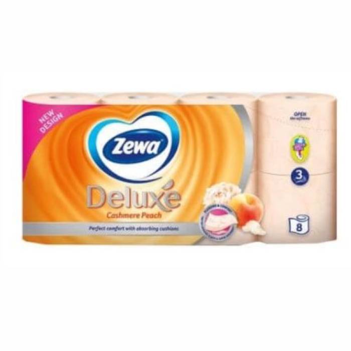 ZEWA HĂRTIE IGIENICĂ 3STRATURI/8ROLE PIERSICĂ