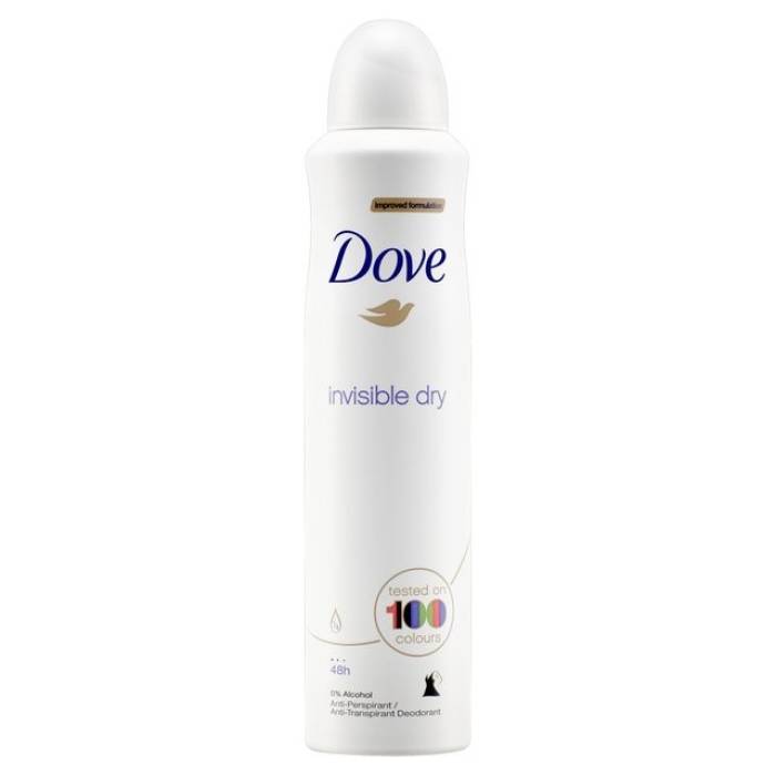 DOVE DEO 250ML INVISIBLE DRY