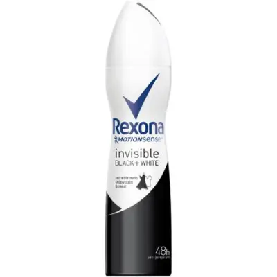 REXONA DEODORANT 150ML.INVIZIBIL BLACK&WHITE