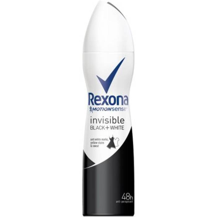 REXONA DEODORANT 150ML.INVIZIBIL BLACK&WHITE
