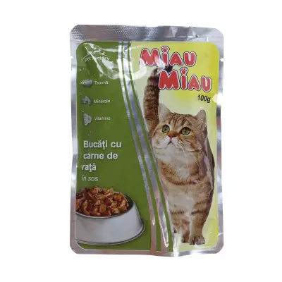 MIAU MIAU PLICURI CARNE RATA 100gr